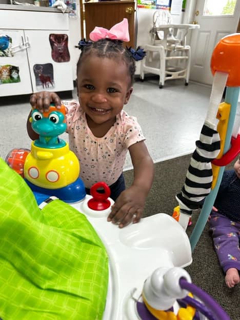 Children engaged in play-based learning at Lil' Patriots Academy 176th Street campus.