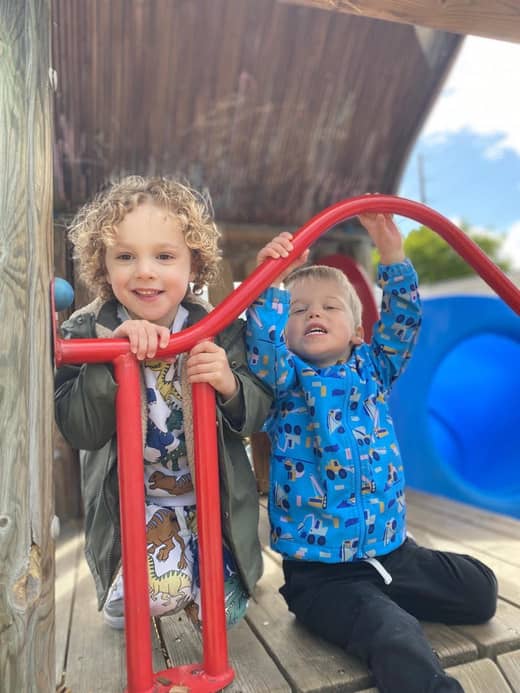 Young child engaged in guided learning at Lil Patriots Academy 56th Ave campus in Puyallup.