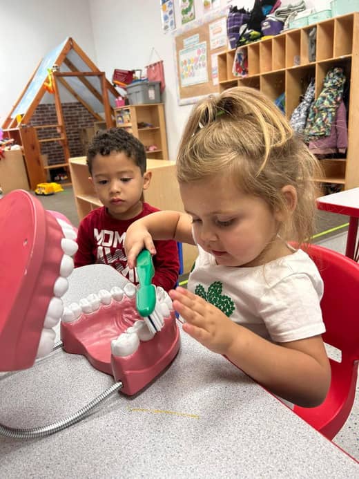 Children participating in health and wellness activities at Lil' Patriots Academy in Puyallup, reflecting our focus on child wellbeing.
