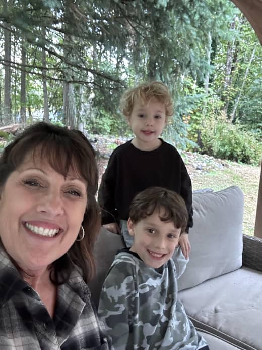 Founders' grandchildren smiling at Lil' Patriots Academy in Puyallup, reflecting family-centered care and trust in our childcare programs.